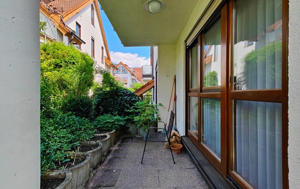 Terrasse am Schlafzimmer